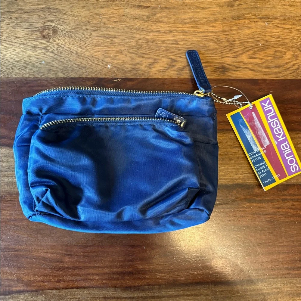 Sonia Kashuk Navy Blue Cosmetic Pouch - Picture 1 of 6
